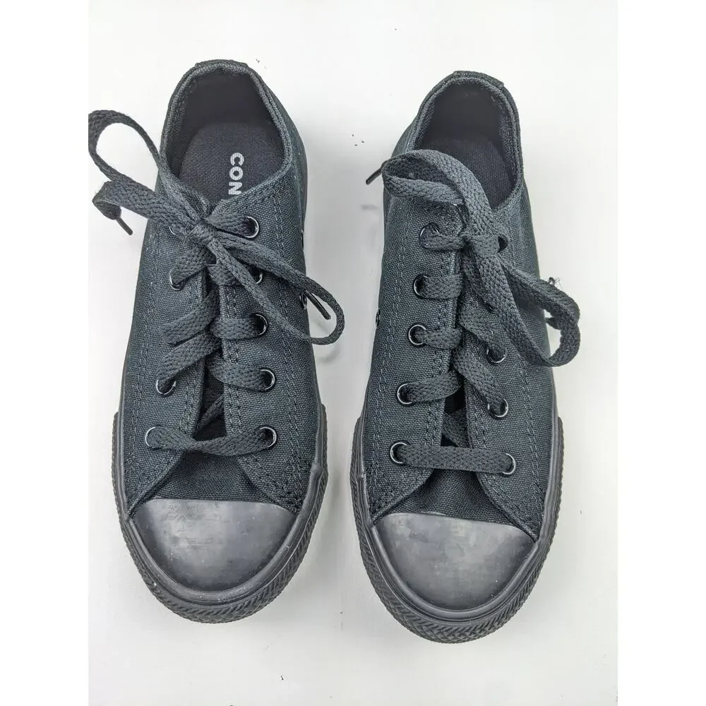 Converse Black on Black Sneakers - Youth 1